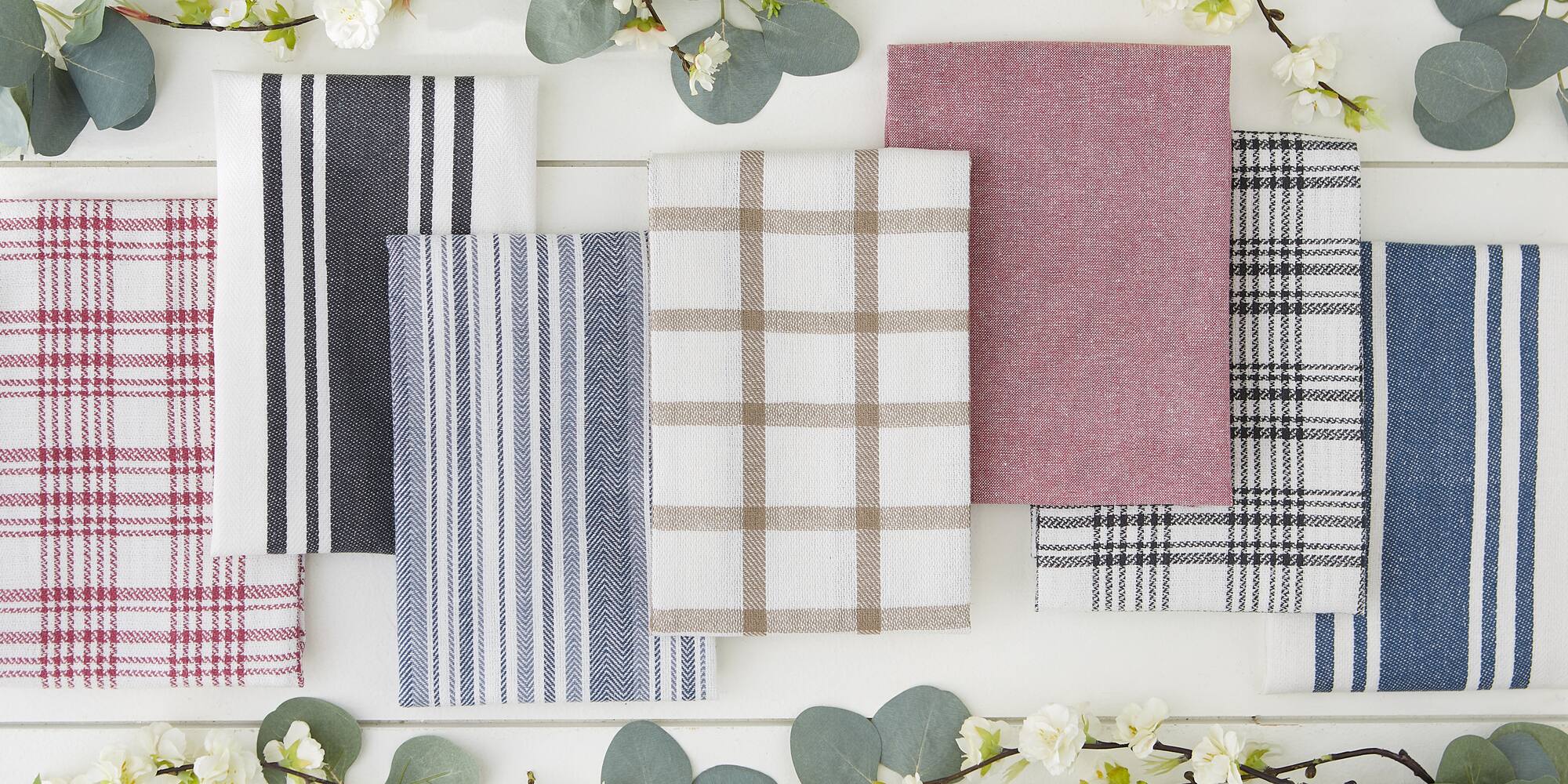 DII® Assorted Brown Woven Dishtowel (Set of 5)